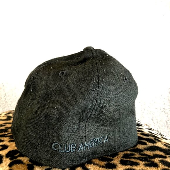 New Era Club América Black Hat Size Medium/Large Cruz Azul Futbol Soccer Cap - Picture 2 of 5